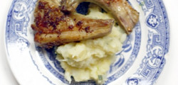 Côtelettes d’agneau et purée de navets